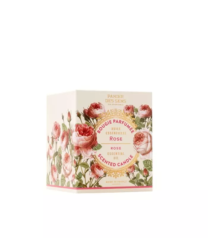 BOUGIES PARFUMEE Rose Restructurante