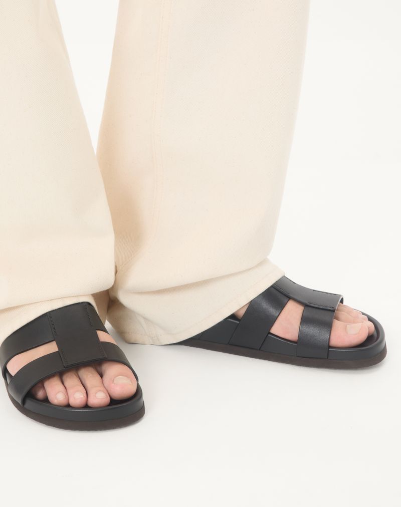 Studshield Slide Sandal i Kalveskind