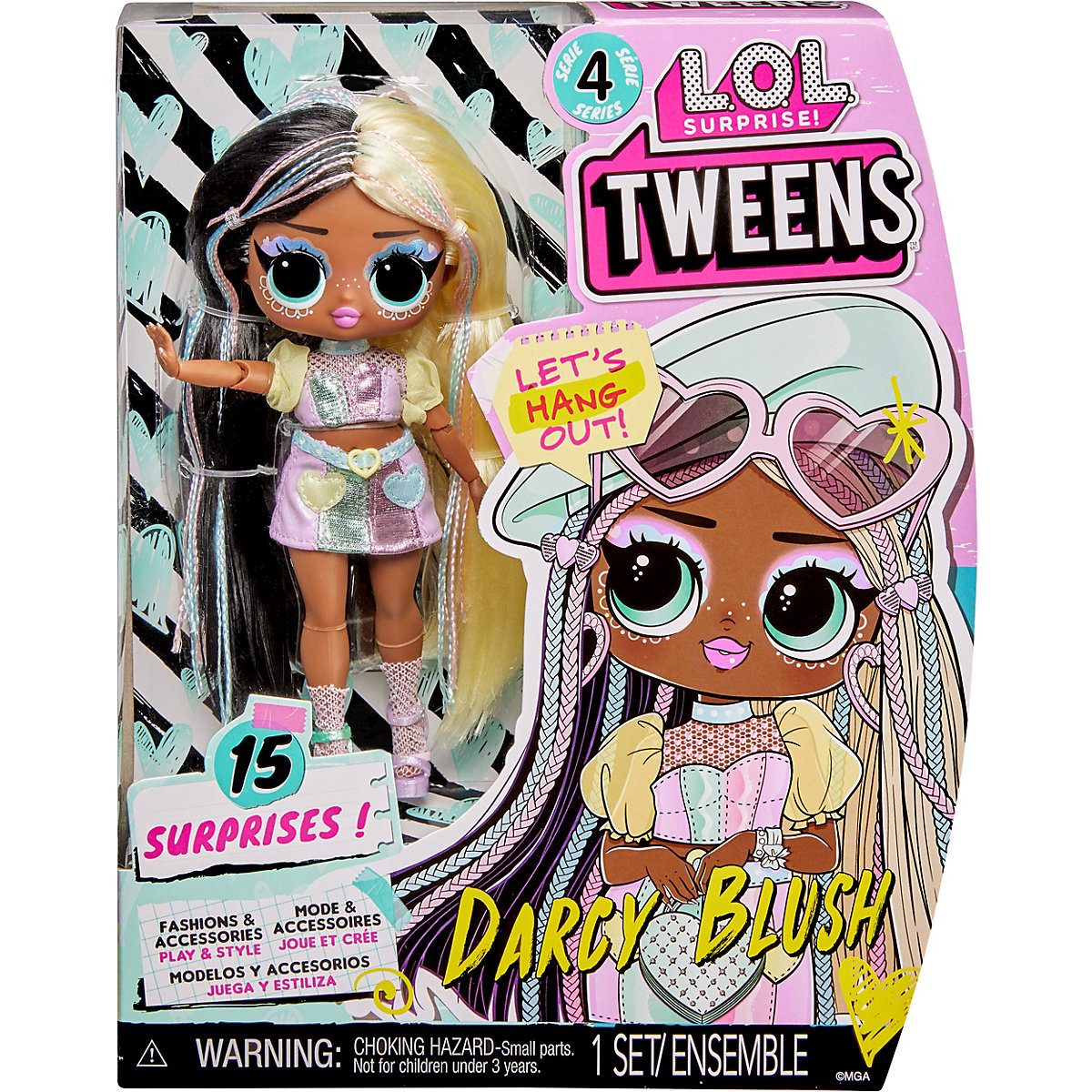 MGA 588740EUC L.O.L. Surprise Tweens Serie 4 Doll-Darcy Blush