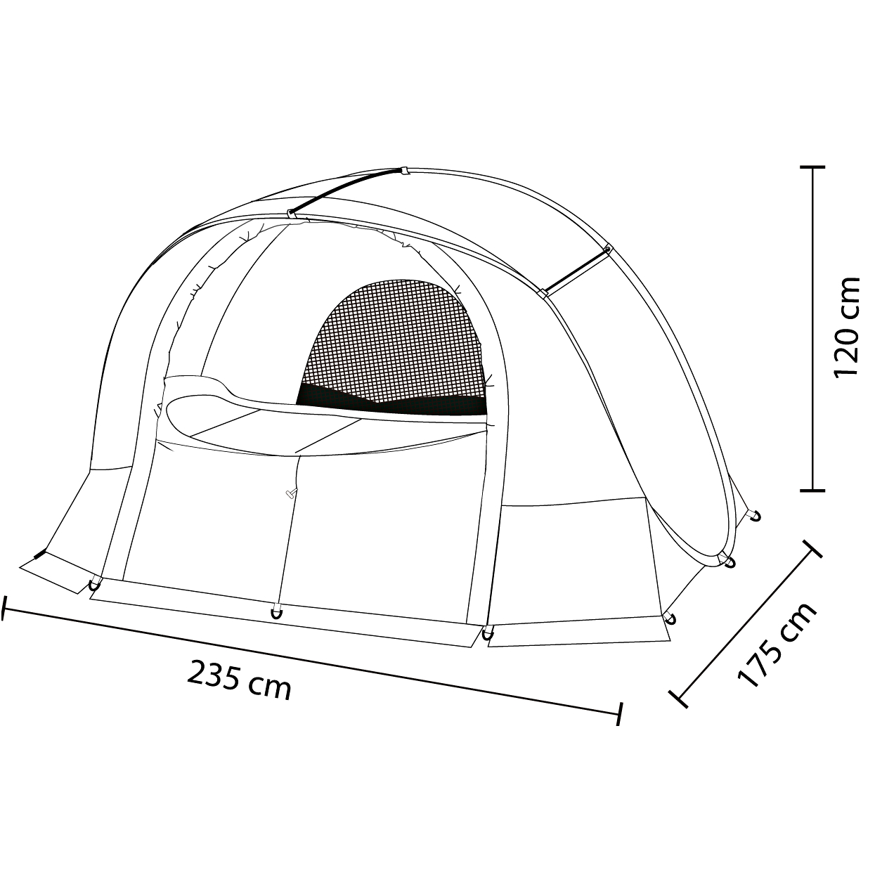 Anaconda Wurfzelt Pop Up Shelter