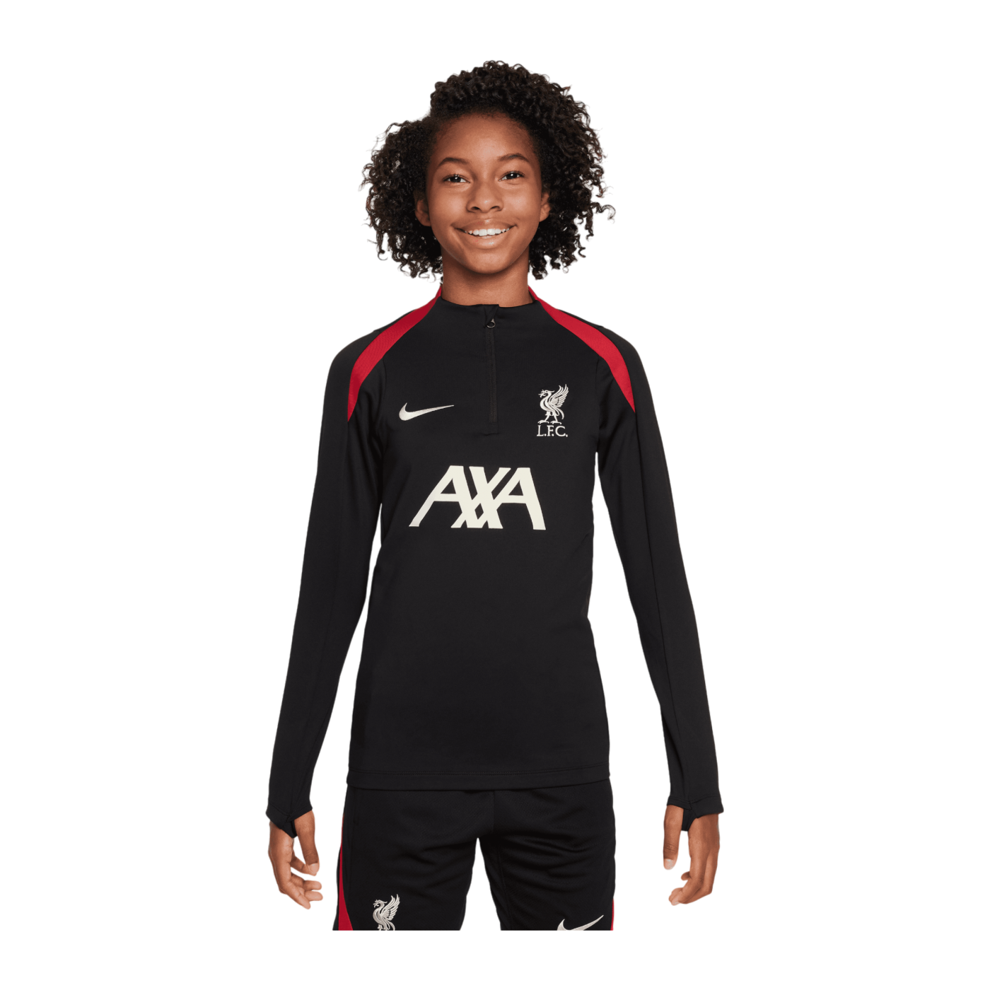 Nike FC Liverpool Drill Top Kids Schwarz F013