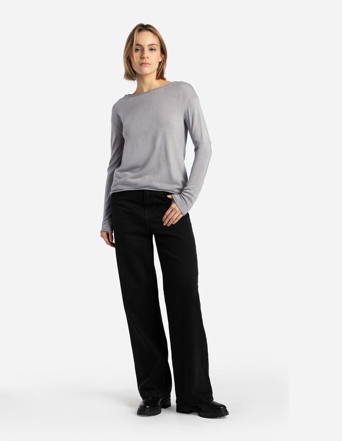 Strickpullover - Gerollte Abschlüsse