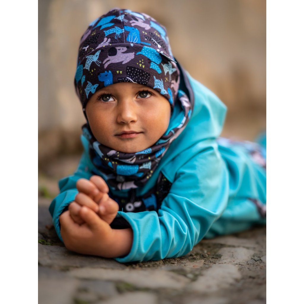 Unuo Basic Fleece-Schlauchschal für Kinder Hunde