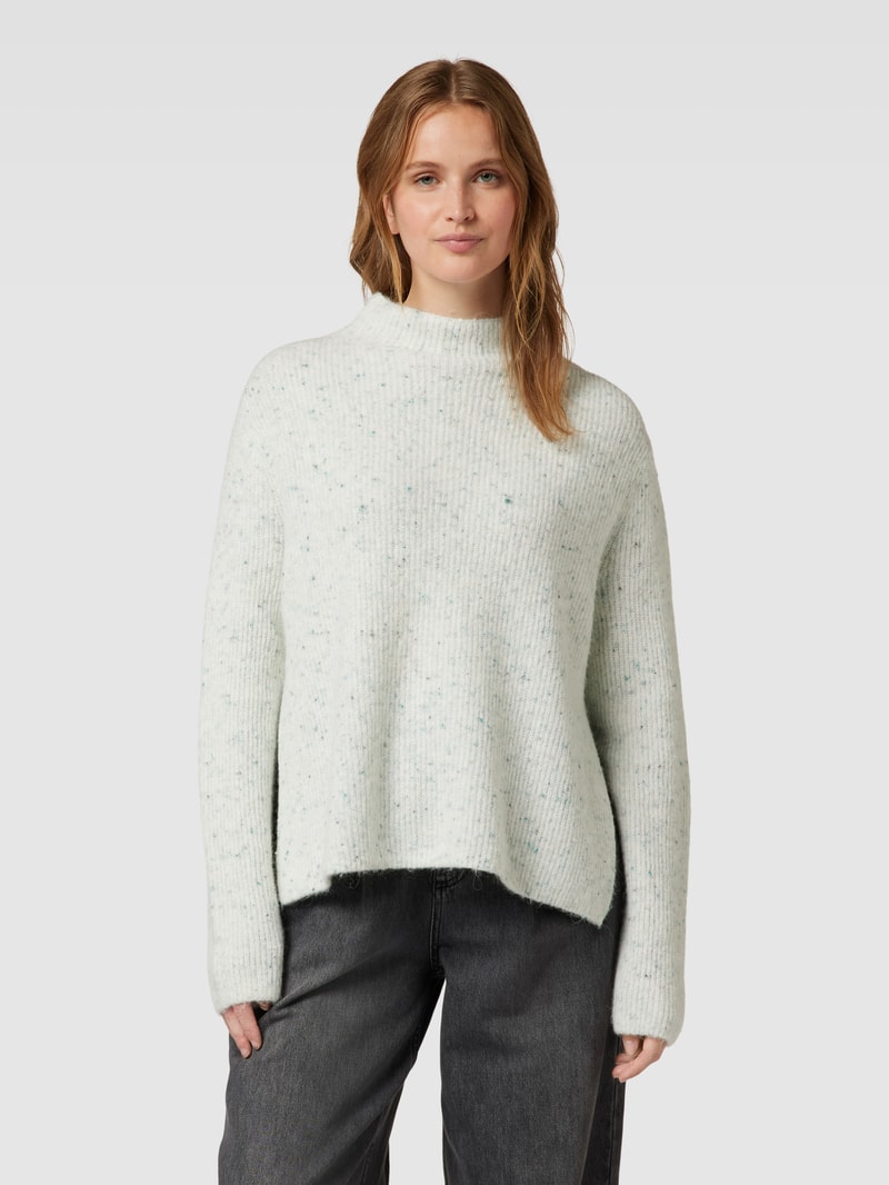 Strickpullover mit Seitenschlitzen Modell 'Pesolo' in offwhite