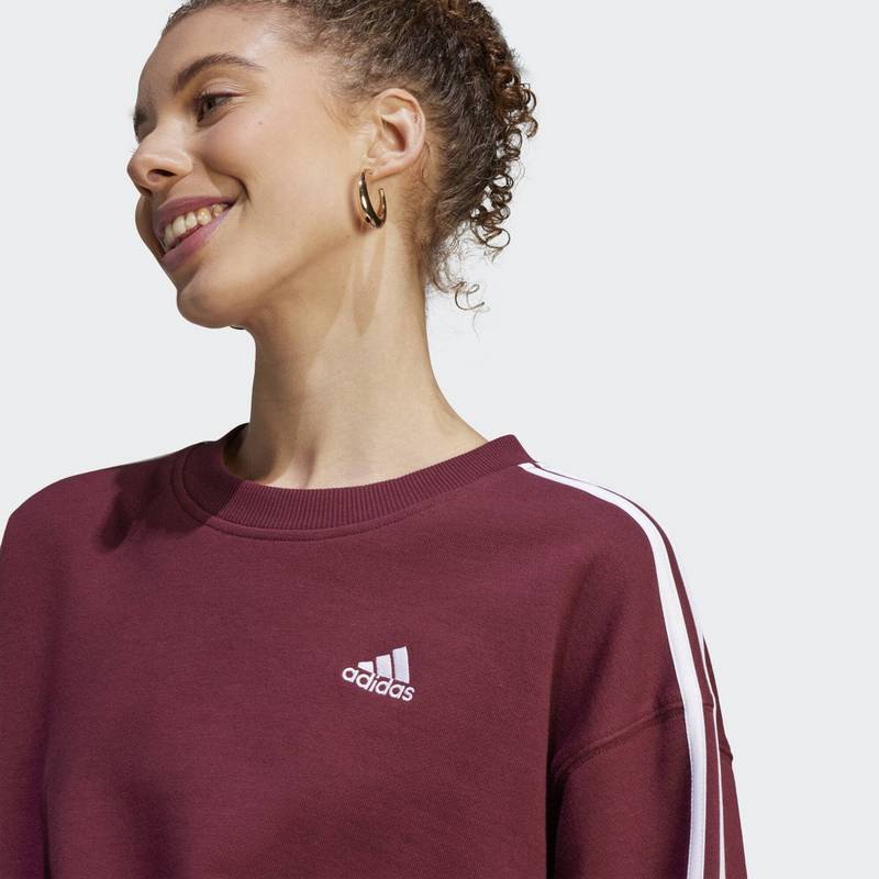 adidas Essentials 3-Streifen Crop Sweatshirt Sweatshirt Damen