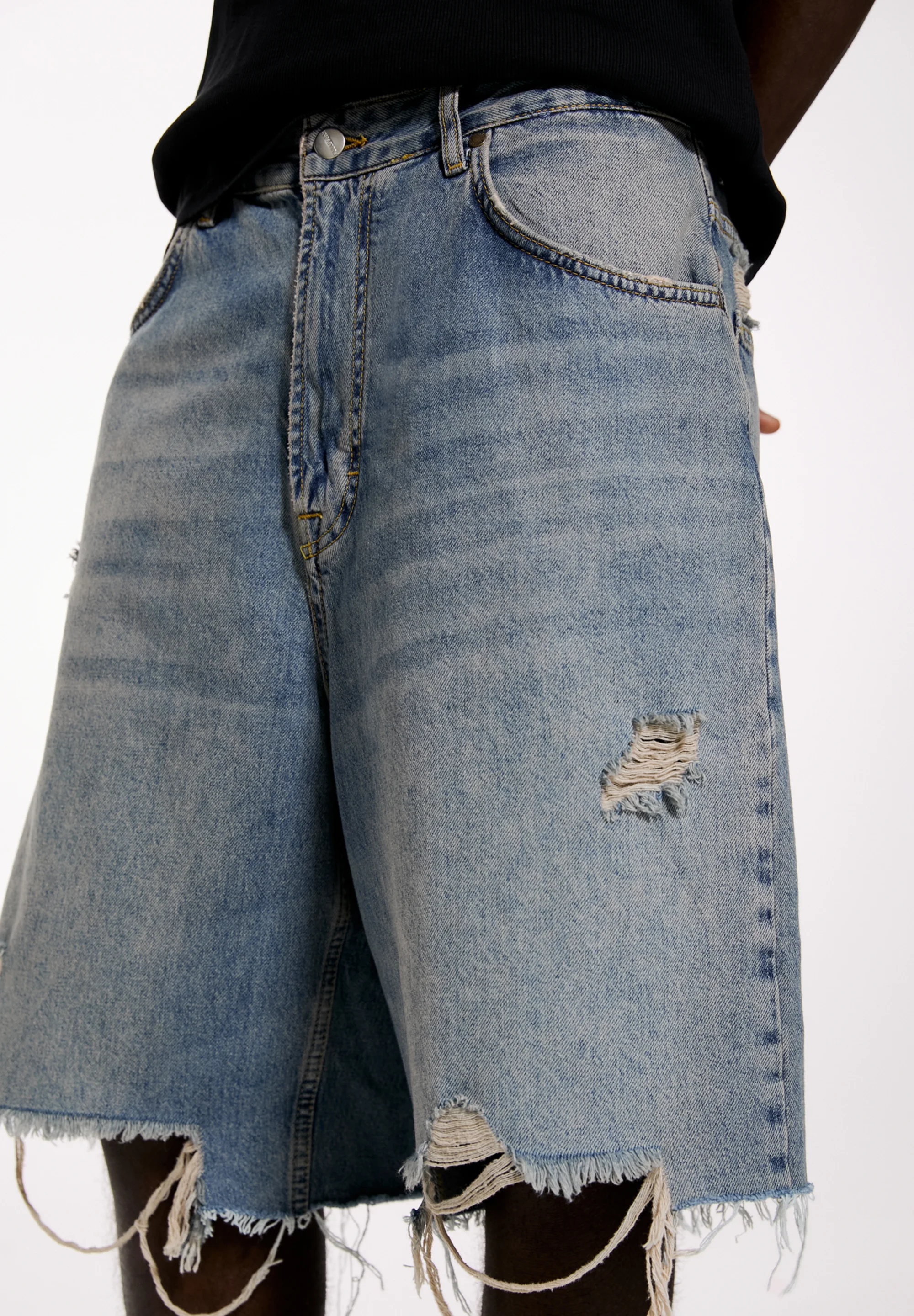 Bermudas skater de Pull&Bear - Pantalones cortos vaqueros