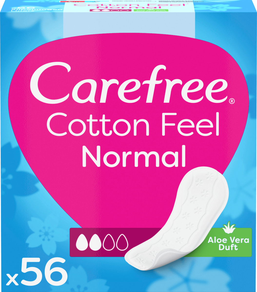 Slipeinlagen Cotton Feel Normal Aloe, 56 St