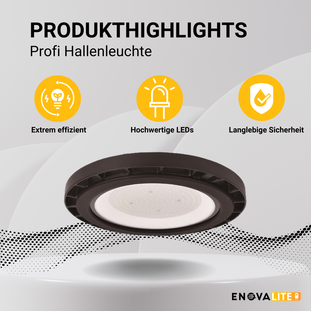 ENOVALITE LED-HighBay, UFO, 150 W, hochenergieeffizient