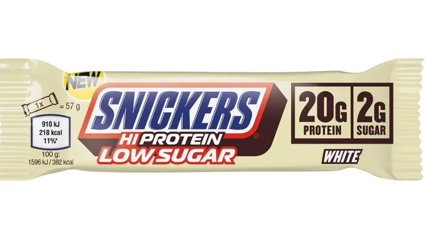Snickers White Low Sugar High Protein Bar White Chocolate 57 g