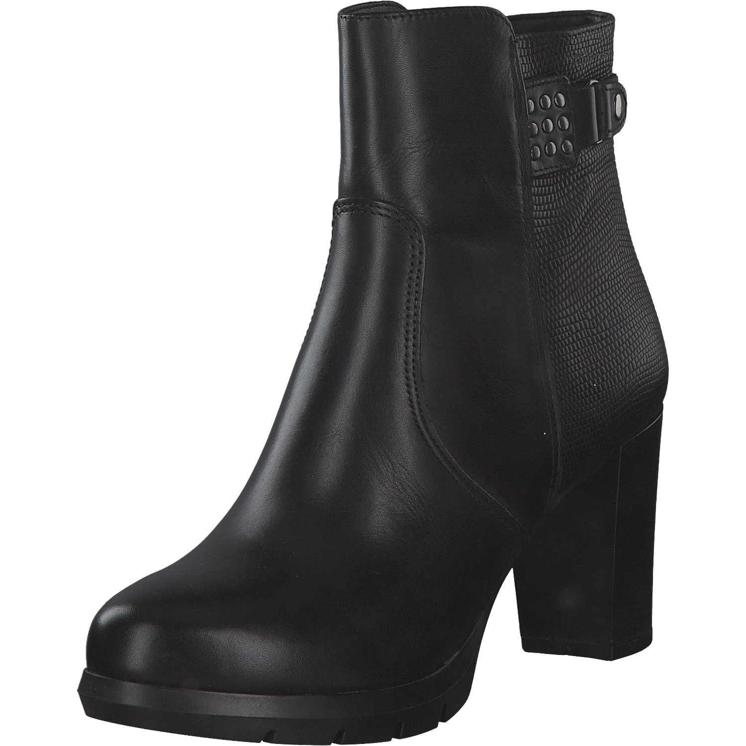 Tamaris 25041, Stiefeletten, Damen, black/struct.