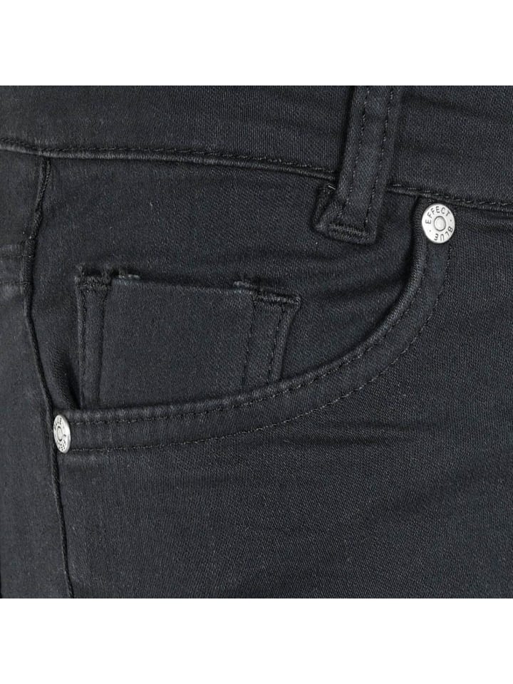 Blue Effect Flared Jeans high waist slim fit in black günstig kaufen