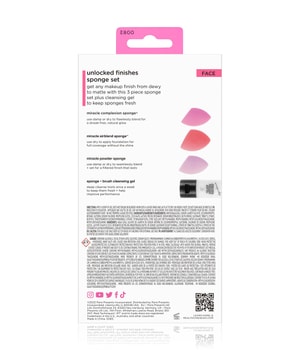 Real Techniques Berry Pop Unlocked Finish Sponge Set Pinselset-1 Stk
