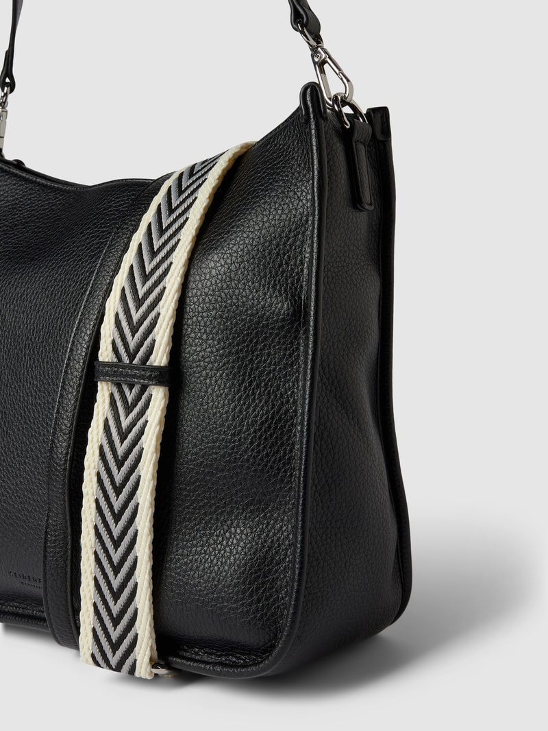 Handtasche in Leder-Optik Modell 'DALE HOBO' in schwarz