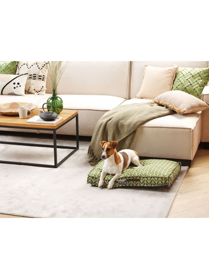 Beliani Tierbett PAYAS in Grün/Weiß/Braun - (W) 70 x (H) 10 x (L) 50 cm günstig kaufen onesize
