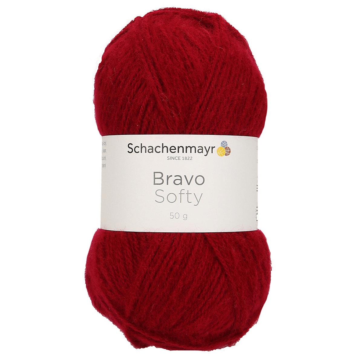 Handstrickgarne Bravo Softy, 50g Weinrot