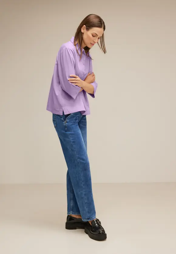 Street One Cordbluse mit Knopfleiste