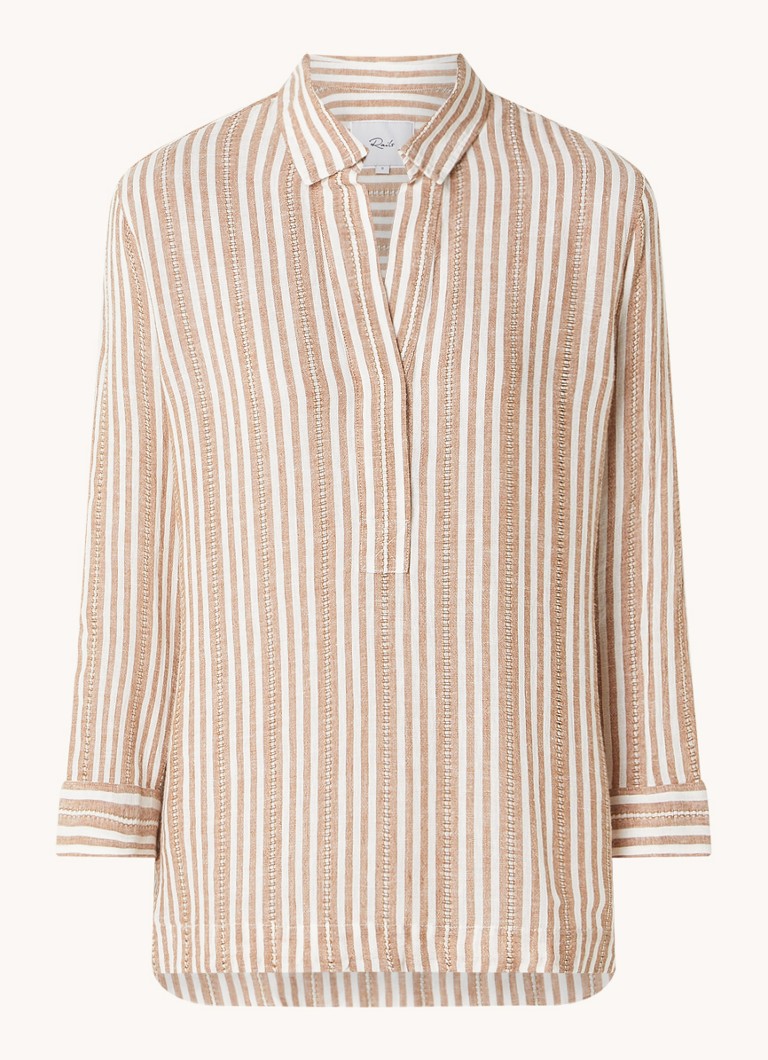 Rails Banks tunic in linen blend with stripe print