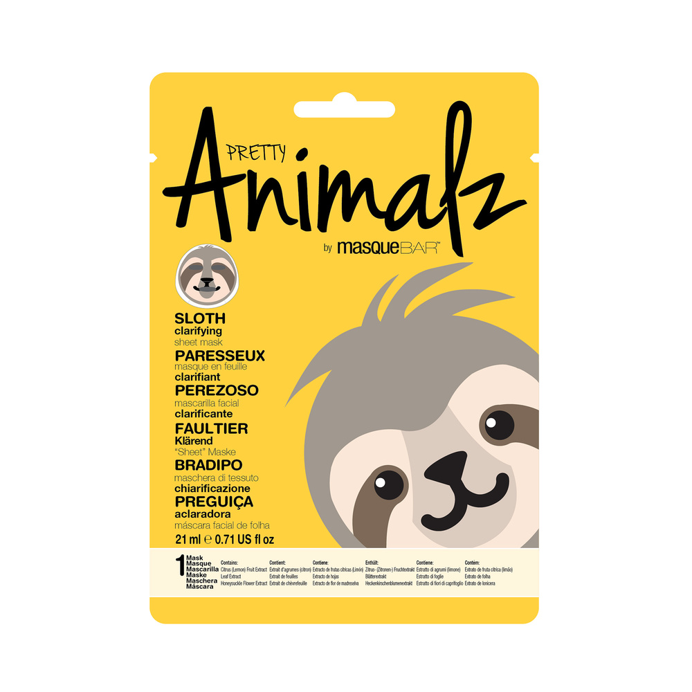 ANIMALZ Animalz - Masque Paresseux Masque tissu visage