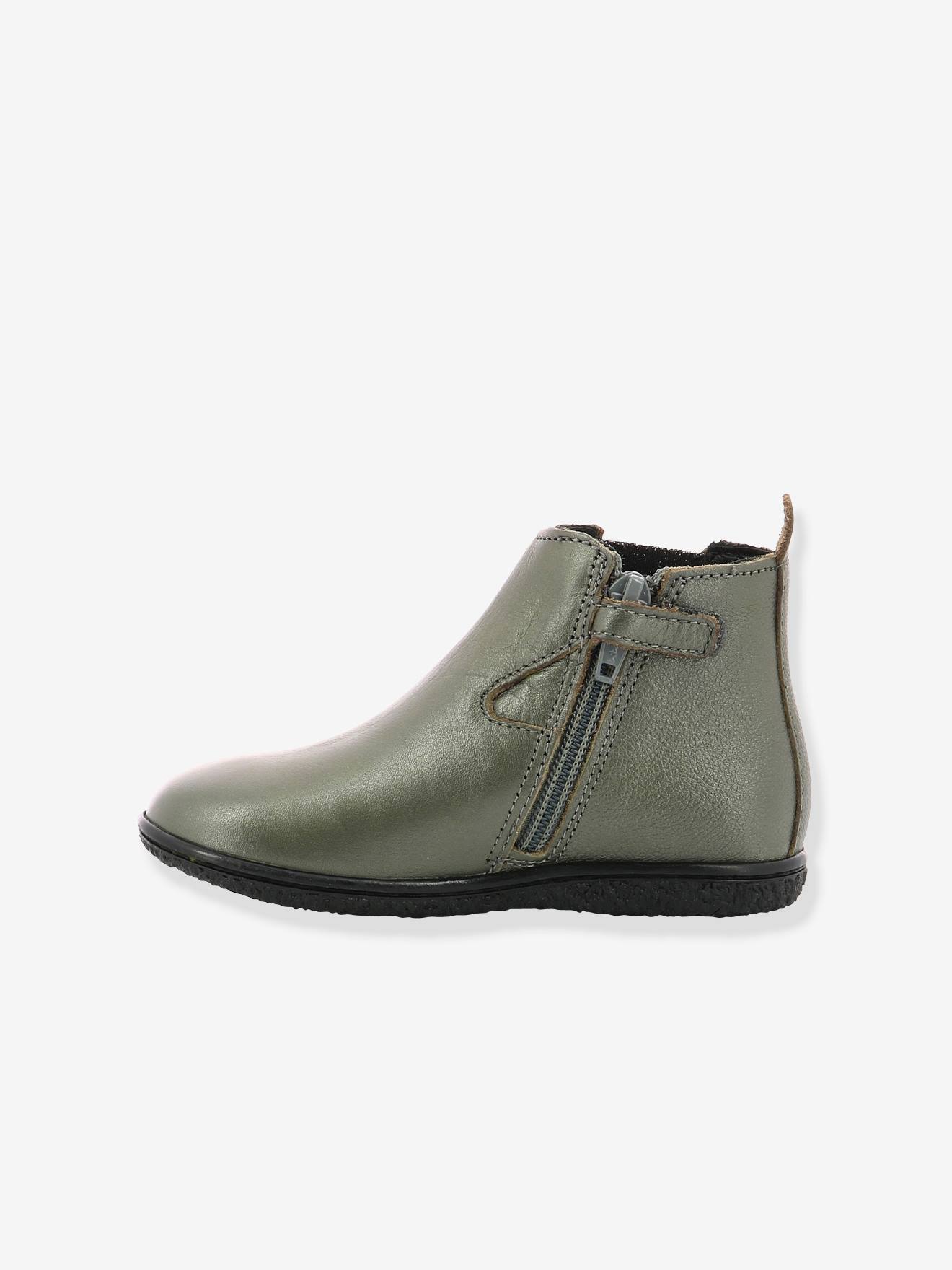 Boots fille Vermillon KICKERS® noir vernis