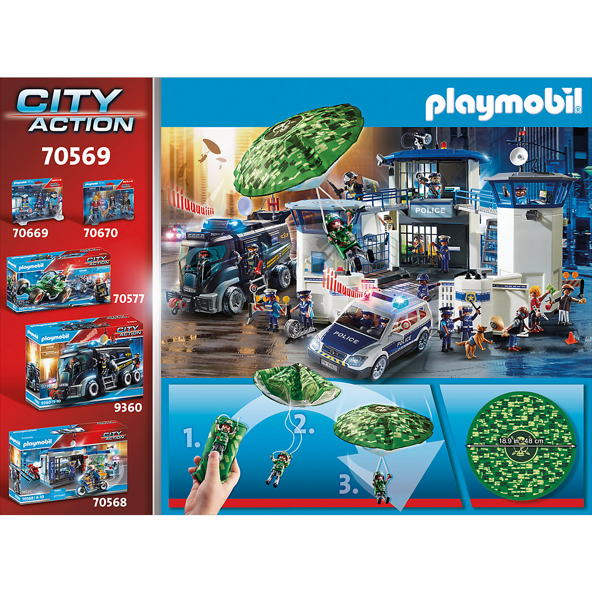 PLAYMOBIL® 70569 Polizei-Hubschrauber: Fallschirm-Verfolgung