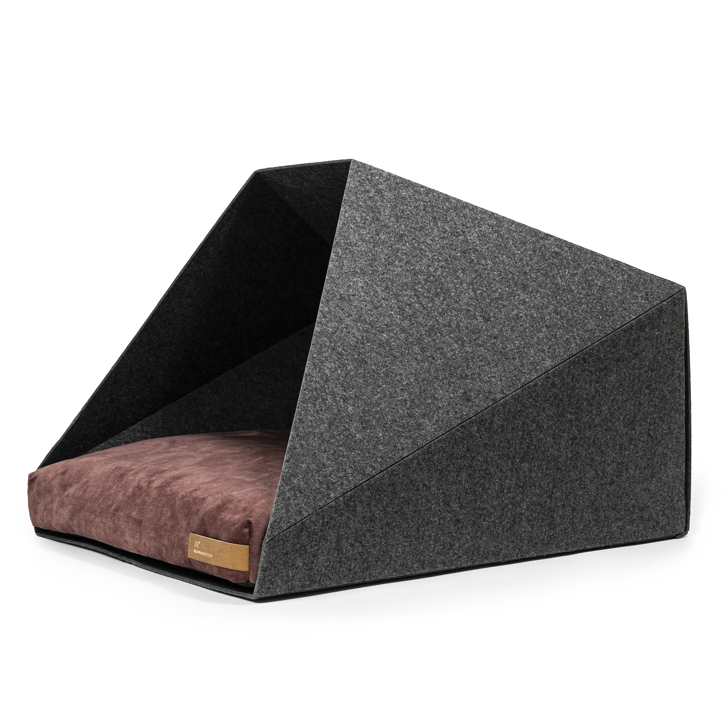 Rexproduct Hundehöhlen Rexproduct Home PetPocket dunkelgrau rot