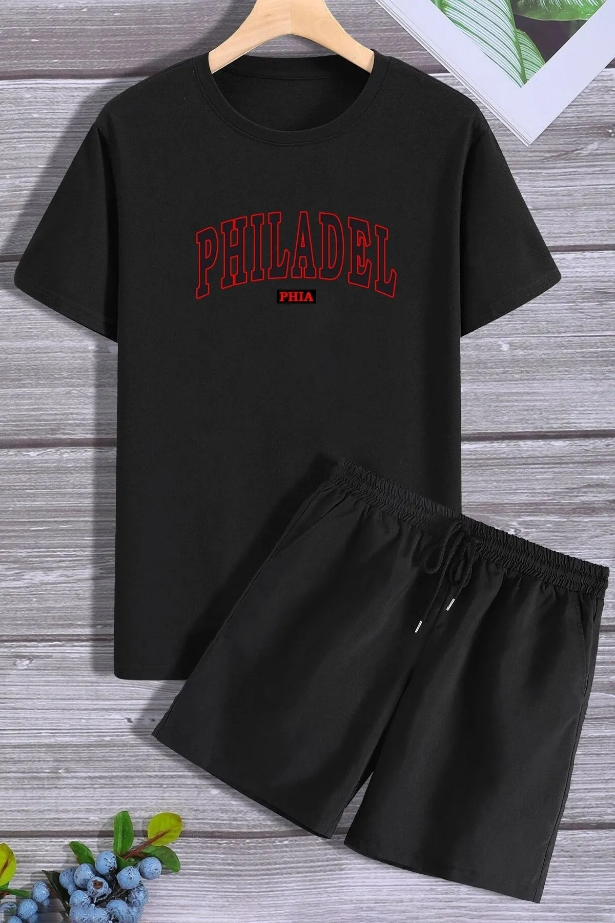 trendypassion  Phidelphia Shorts T-Shirt-Trainingsanzug-Set