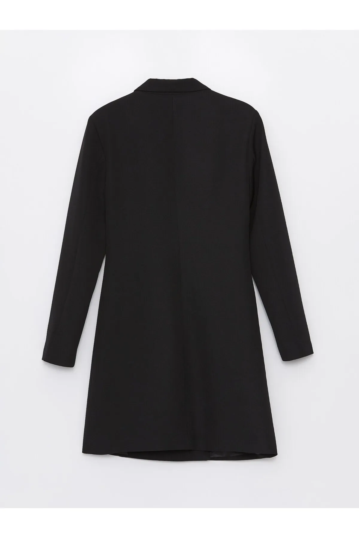 LC Waikiki  Zweireihiges, gerades, langärmliges Damen-Jackenkleid mit Kragen