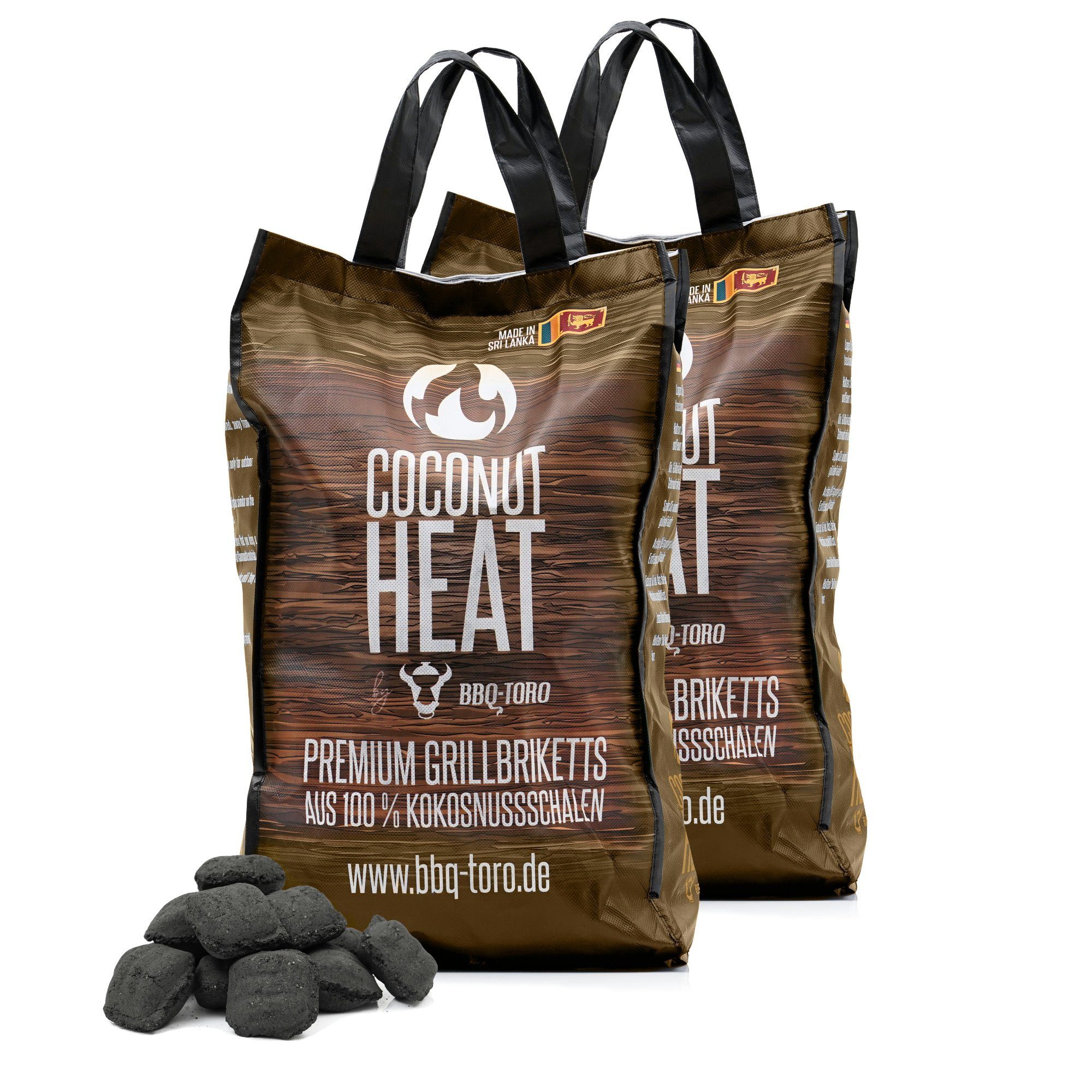 BBQ-Toro Grillbriketts BBQ-Toro Coconut Heat Premium Grillbriketts, 20 kg, 100 % Kokosnuss, 20.00 kg