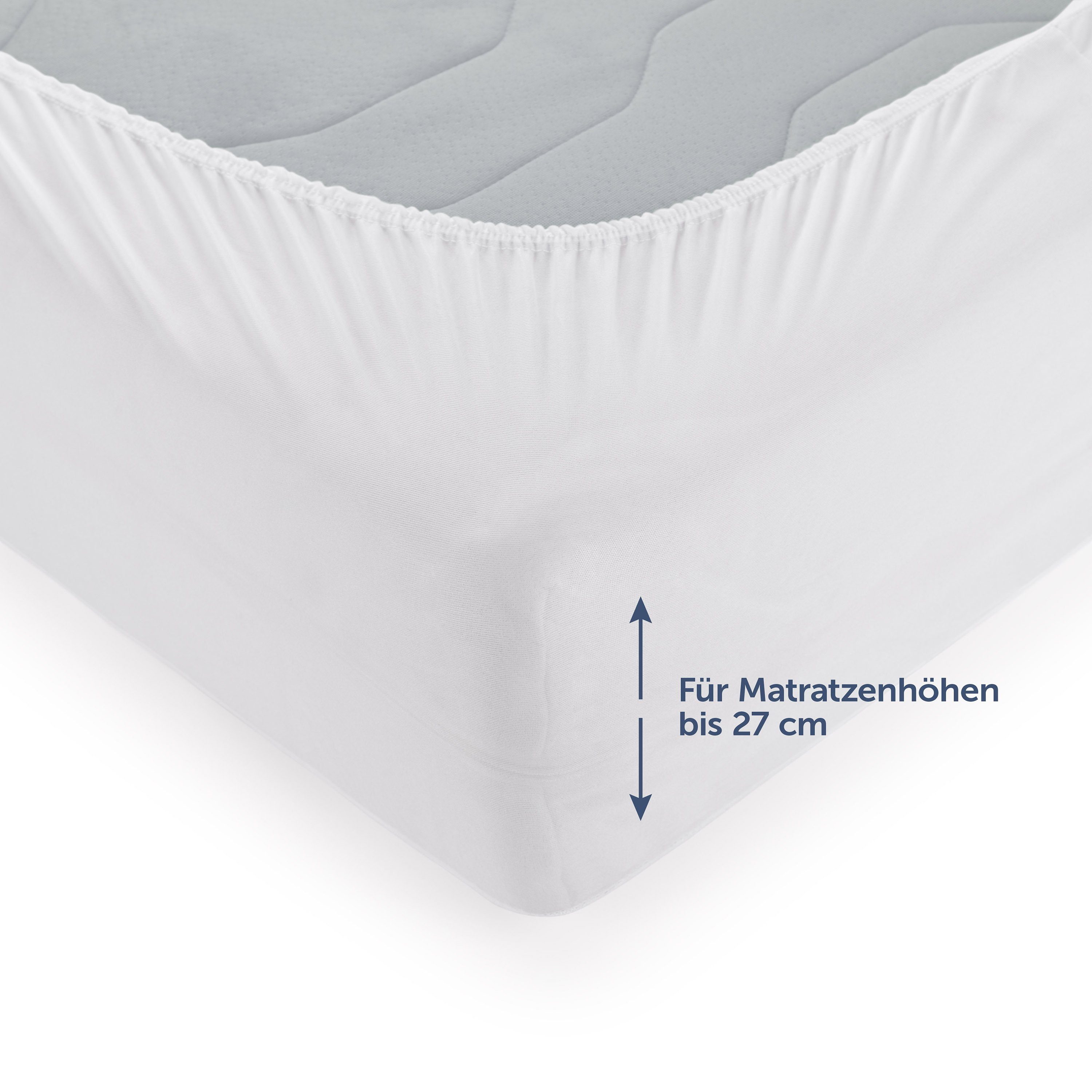 Matratzenschoner Wasserdichter Matratzenschoner - Atmungsaktive Matratzenauflage Blumtal, mit Spannfixierung - ohne Knistern, TESTSIEGER