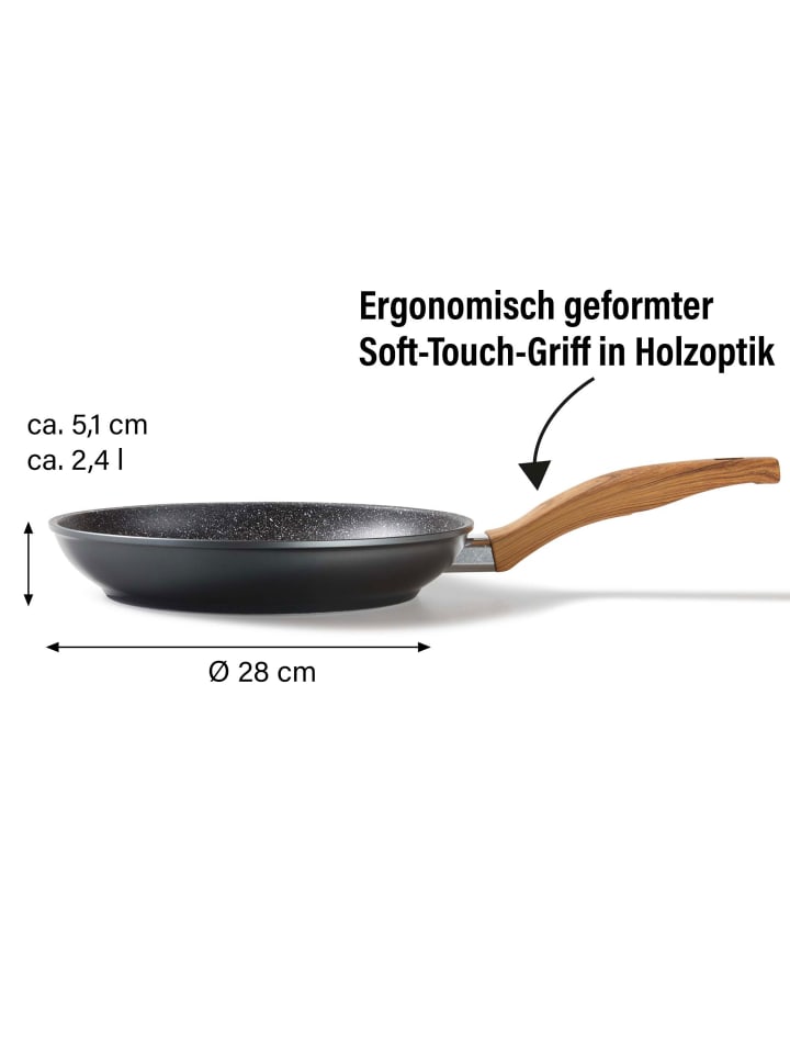 Stoneline Bratpfanne | ohne Deckel in Anthrazit | 28cm günstig kaufen Ø 28 cm