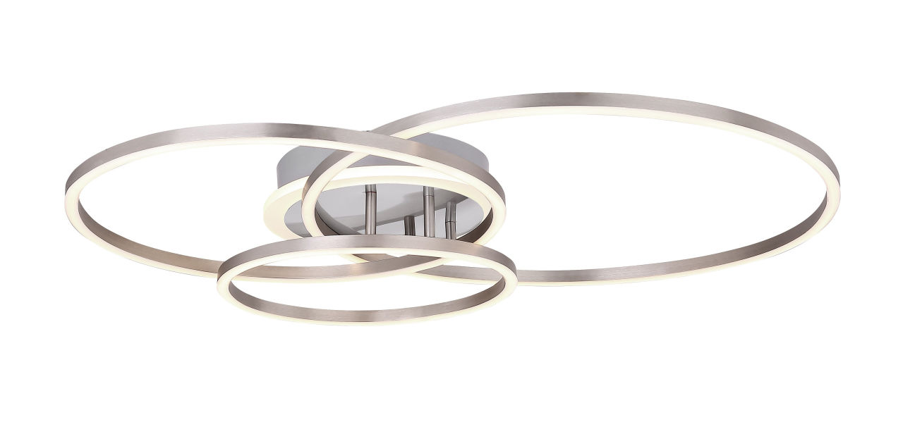 Globo Lighting - MUNNI - Deckenleuchte Metall Nickel matt, LED