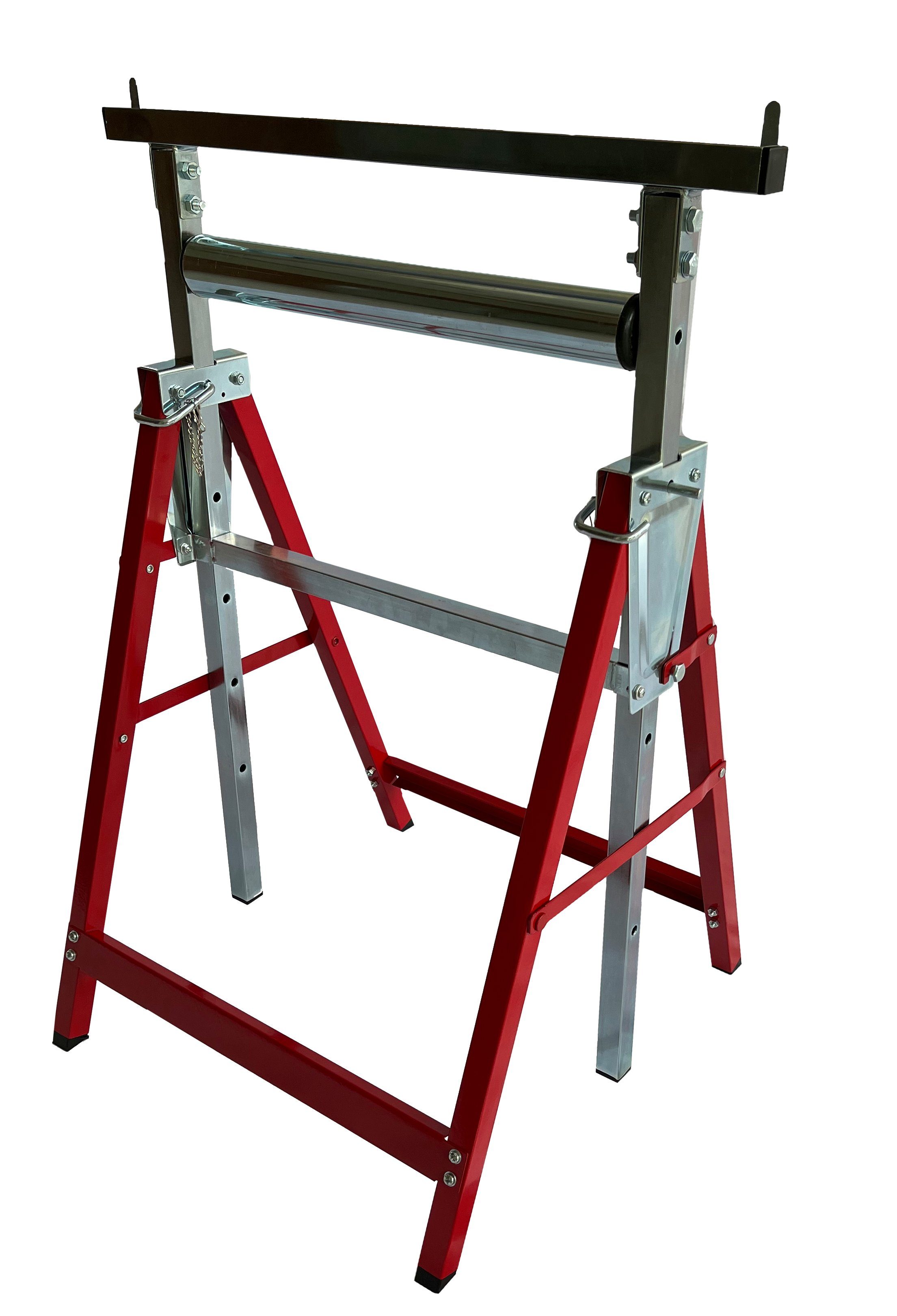 HC Tools Unterstellbock Arbeits-Unterstellbock & Rollenbock 2in1 Doppelpack, 150 kg max. Belastbarkeit, (Set), TÜV Süd GS, integrierter Rollenbock und höhenverstellbar