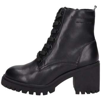 Tom Tailor Schnürstiefelette in schwarz