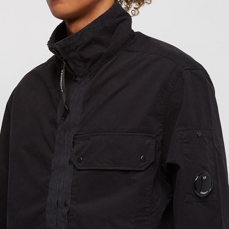 C. P. Company Heavy Popeline Emerized Anorak Black