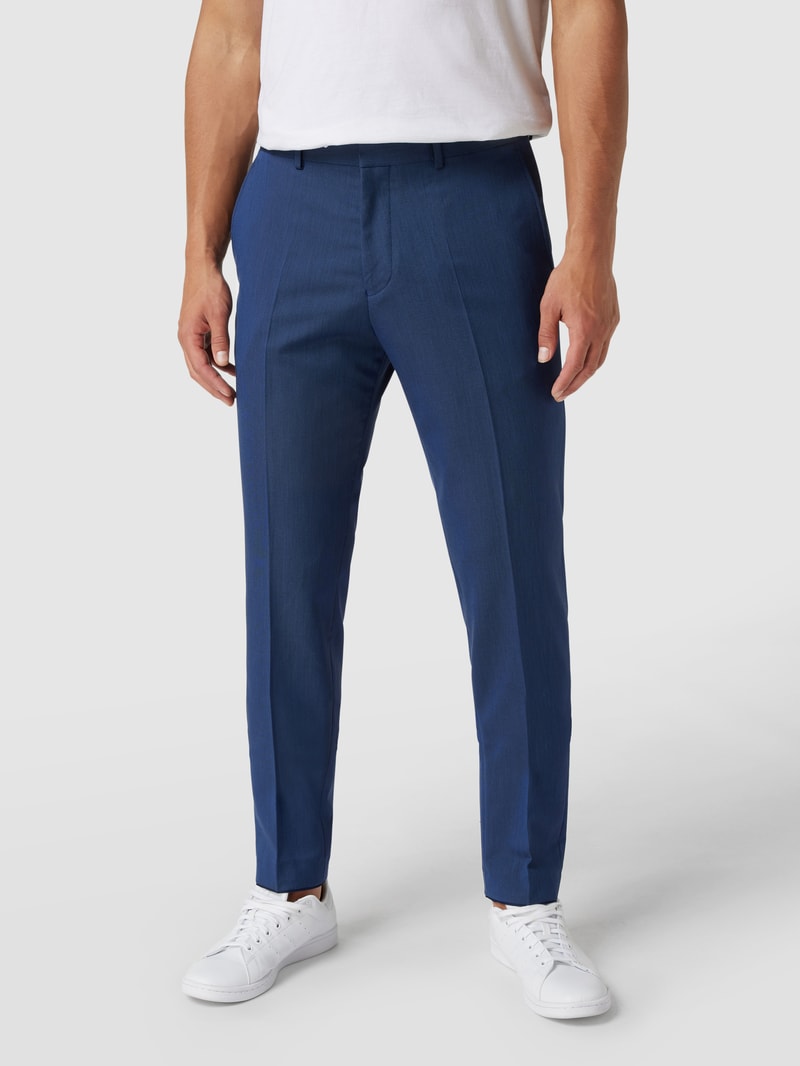 Business-Hose mit Webmuster in royalblau