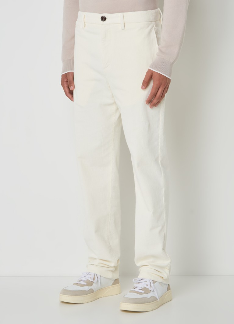 Pantaloni chino skinny din catifea reiată Boggi Milano cu buzunare interioare