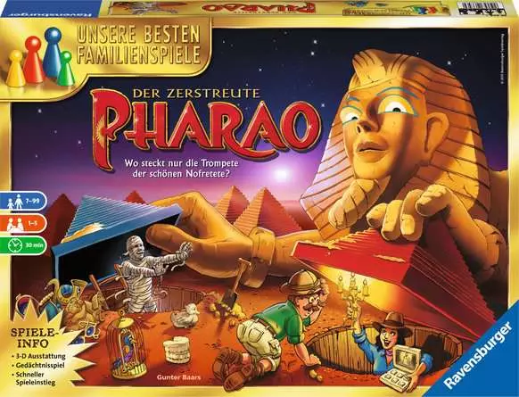 Der zerstreute Pharao - Spiel ab 7 Jahren
