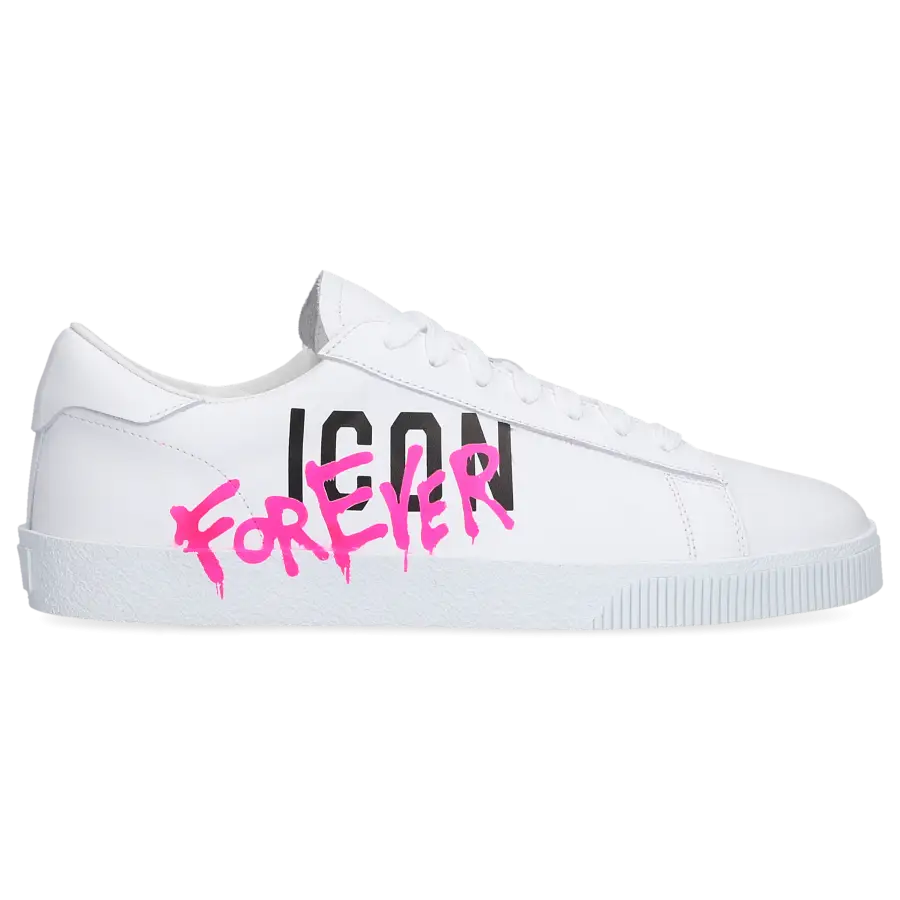 Dsquared2 - Sneaker low ICON CASSETTA Kalbsleder - weiß