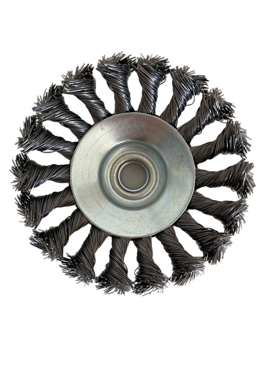 Vago-Tools Kegelbürsten Drahtbürste 115mm Bürste gezopft Winkelschleifer Flex 24x