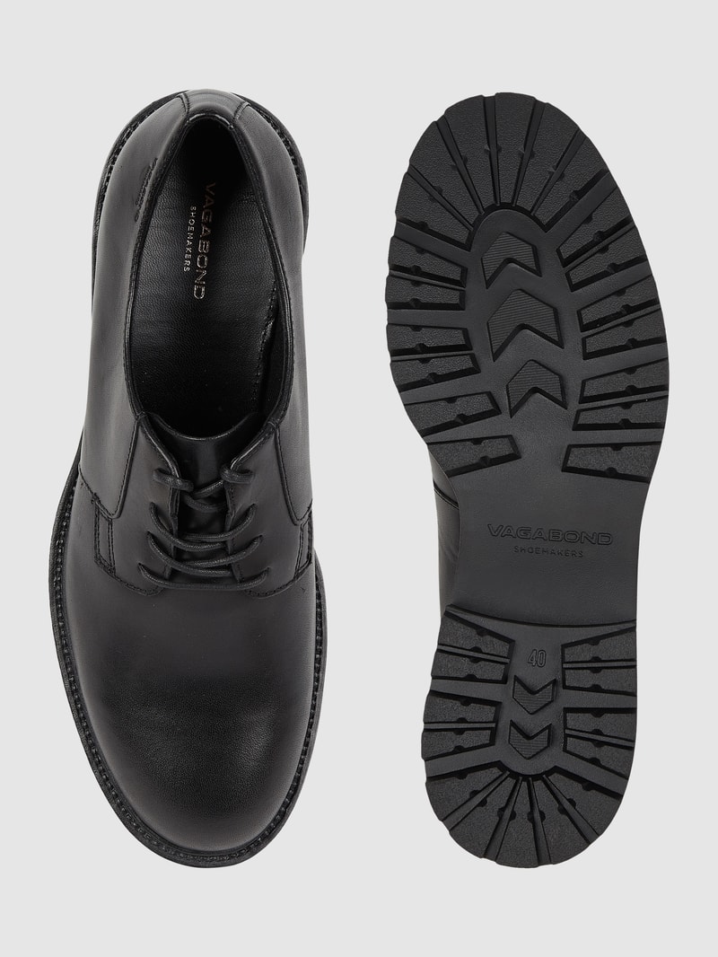 Schnürschuhe aus Leder Modell 'Kenova' in schwarz