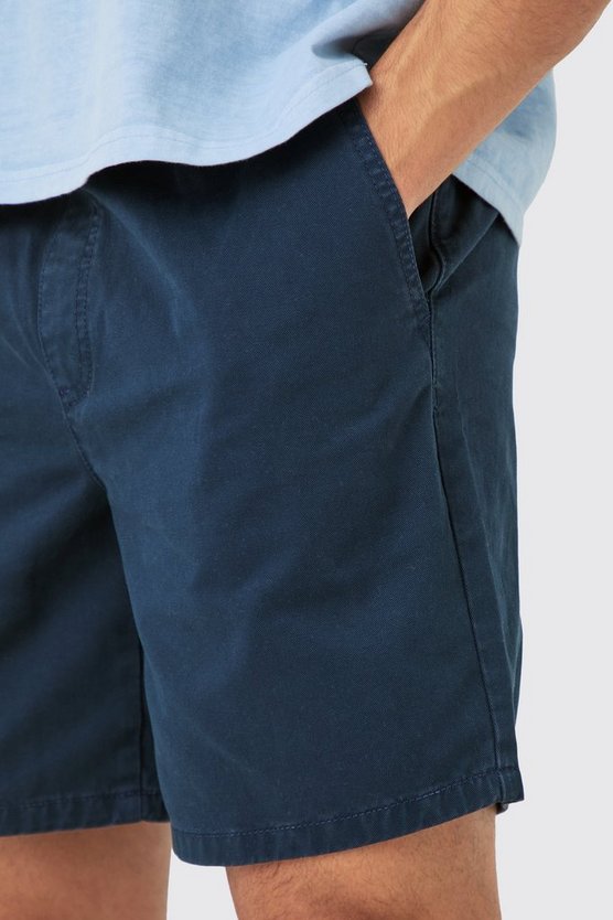 Kurze lockere Shorts in Dunkelblau