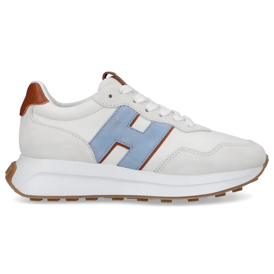 Hogan - Sneaker low H641 Nappaleder Veloursleder - weiß