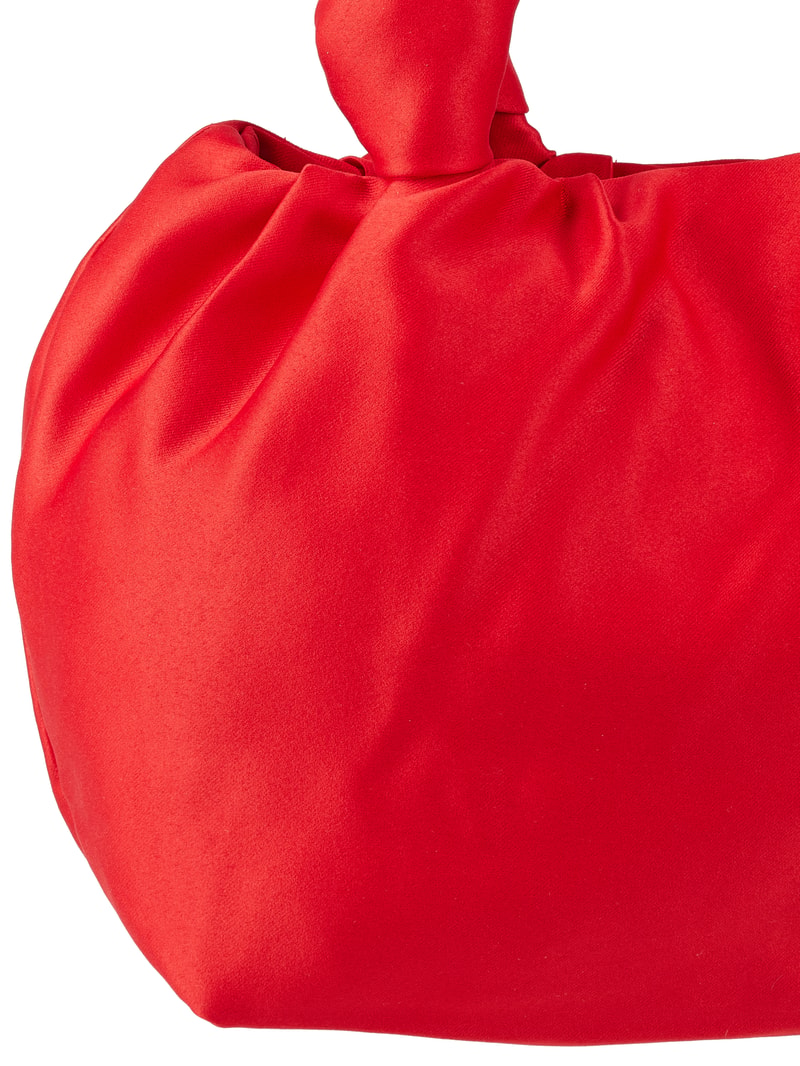 Beuteltasche aus Satin Modell 'Halo Ophelia' in rot