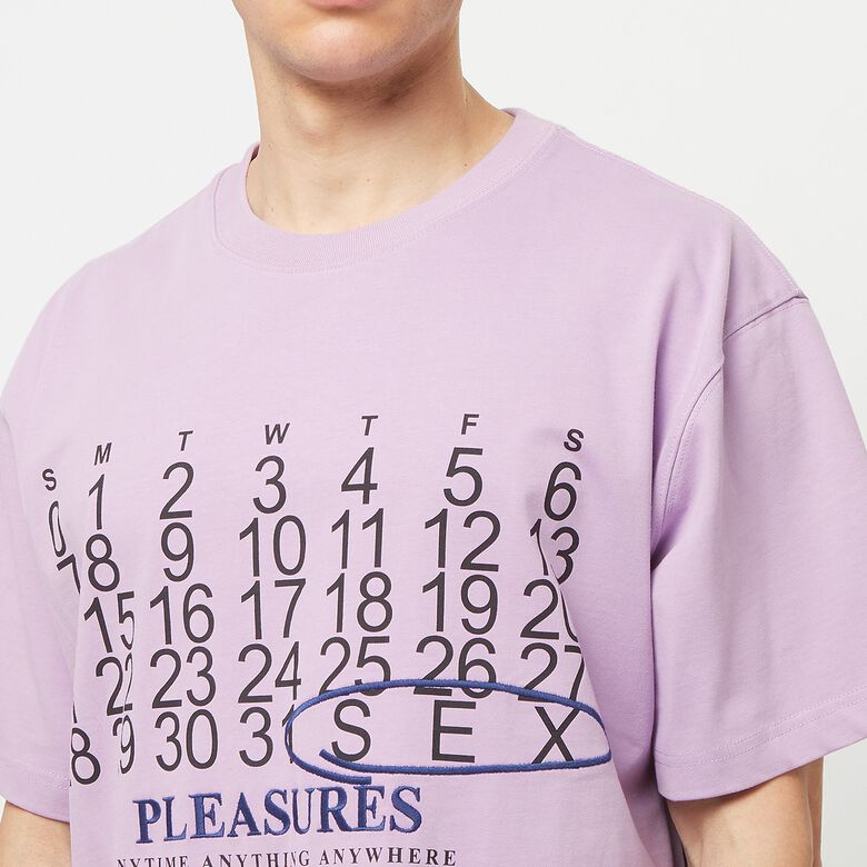 Pleasures Calendar Heavyweight T-Shirt Lavender