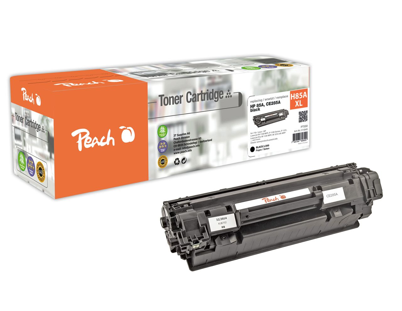 Peach Tonermodul schwarz HY ersetzt HP No. 85A BK