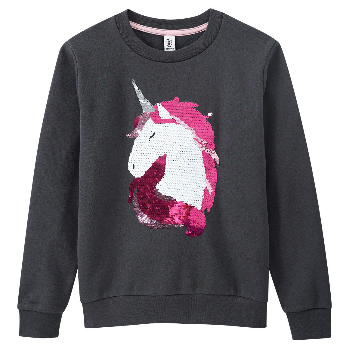 Mädchen Sweatshirt mit Wendepailletten
