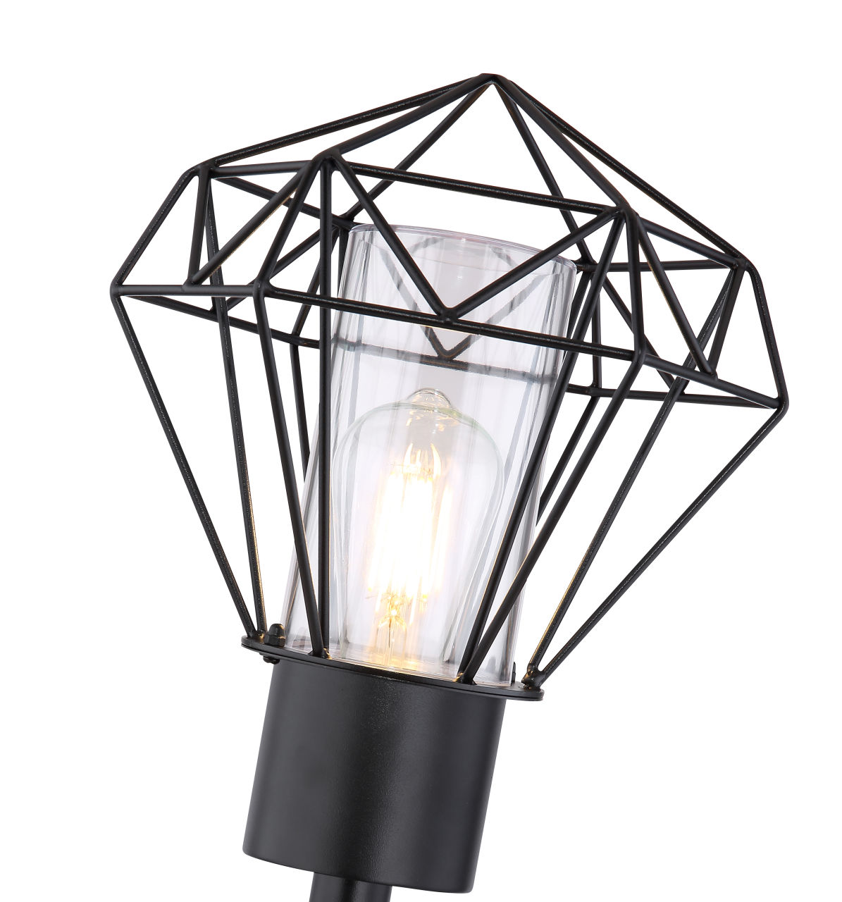 Globo Lighting - HORACE - Außenleuchte Edelstahl schwarz, 1x E27 LED