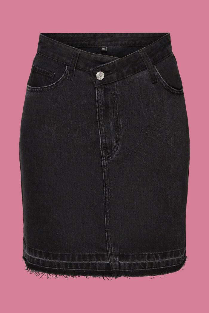 Jeans-Minirock mit asymmetrischem Bund