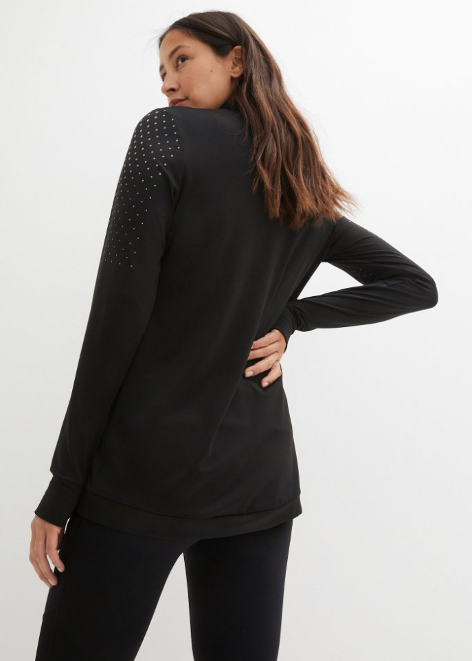 Thermo-Longjacke mit reflektierendem Druck