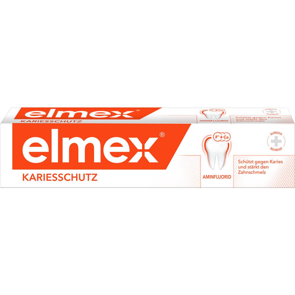 Kariesschutz Zahnpasta. Schutzschild gegen Karies